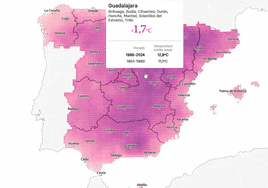 Mapa | ¿Cuánto ha subido la temperatura en tu municipio con el cambio climático?