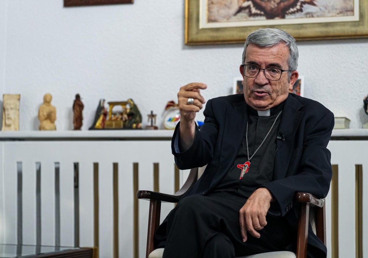 Luis Argúello en un momento de la entrevista con ABC