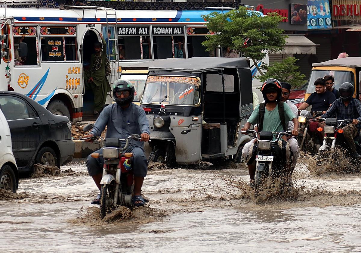 Imágenes de las inundaciones en Pakistán.