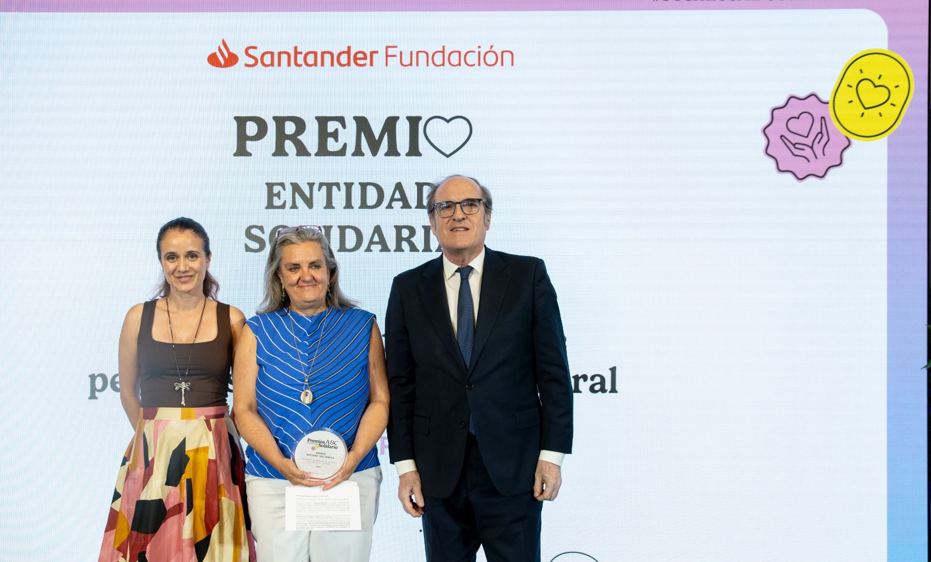 Concepción Somoza, gerente de Apamp y Ángel Gabilondo, Defensor del Pueblo