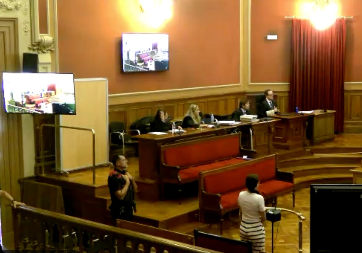 Montserrat, durante la última sesión del juicio, en la Audiencia de Barcelona
