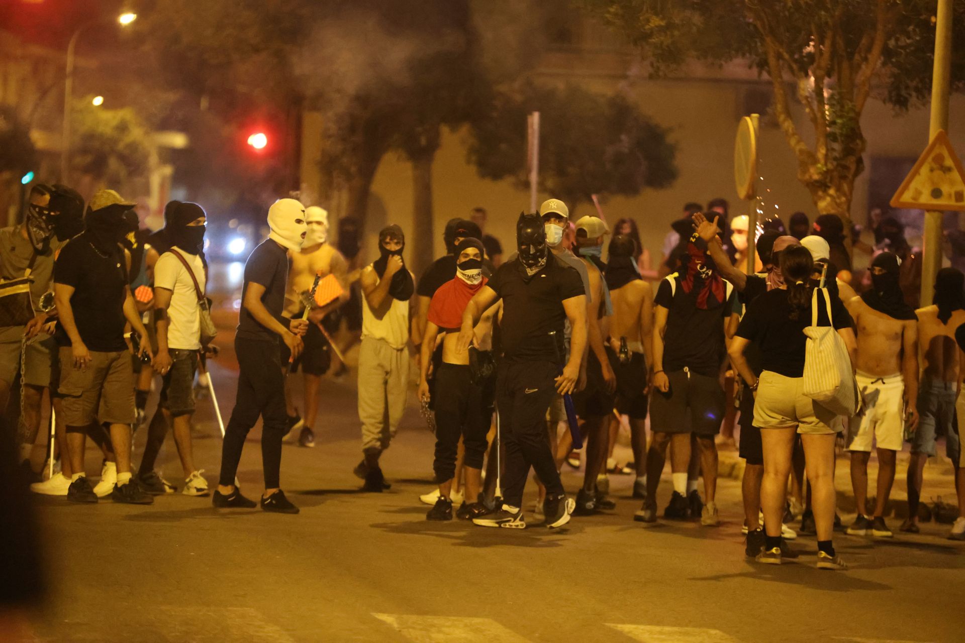 Momentos de tensión en Torre Pacheco en otra noche de disturbios.