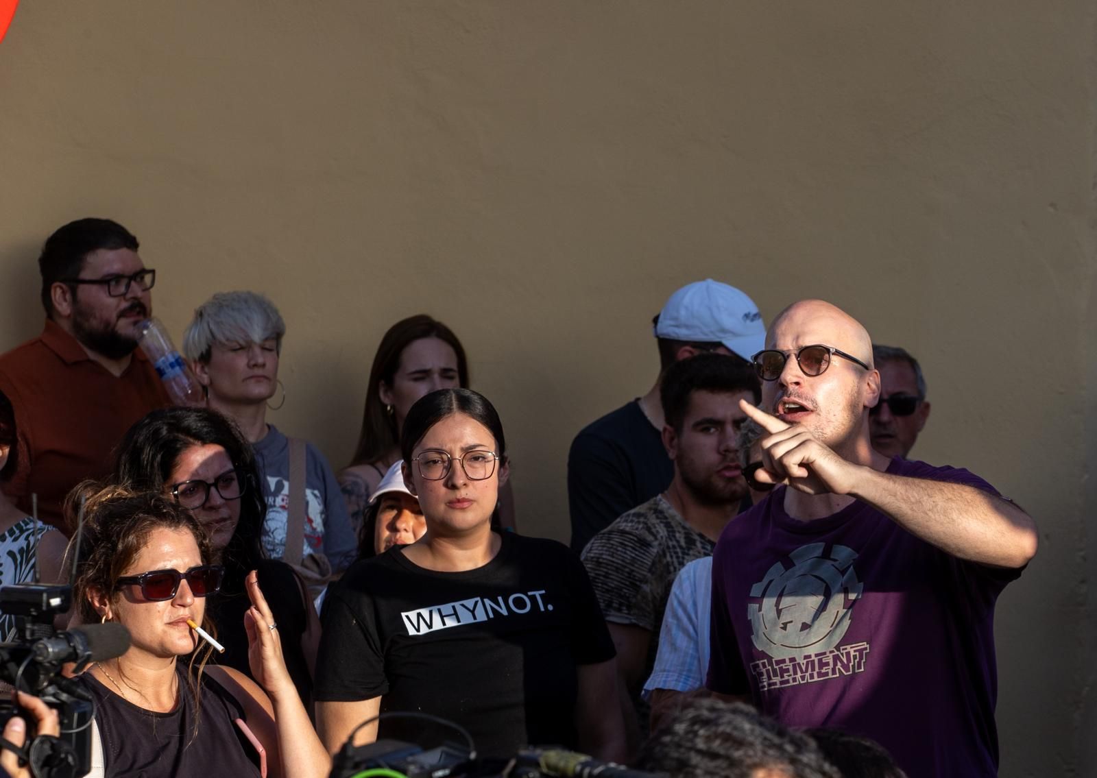 Participantes en la concentración ilegal en Torre Pacheco