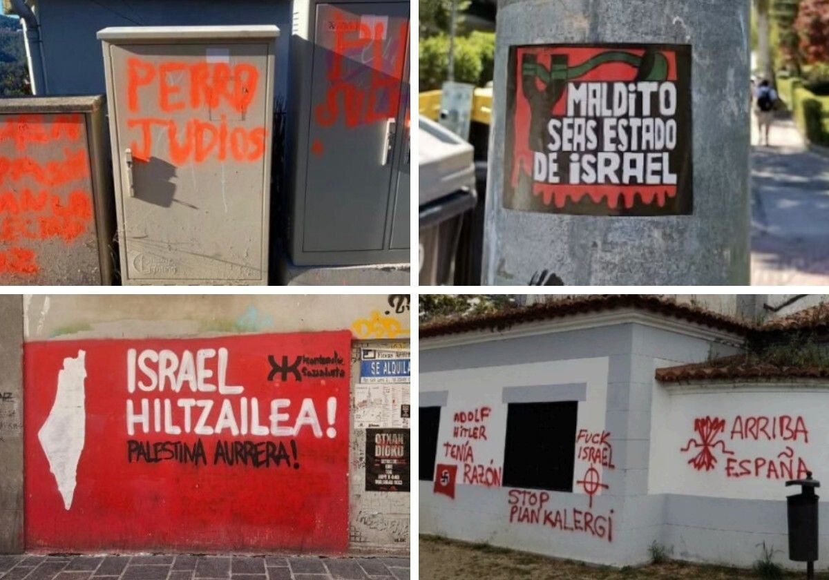 Pintadas antisemitas en distintos puntos de España en 2024
