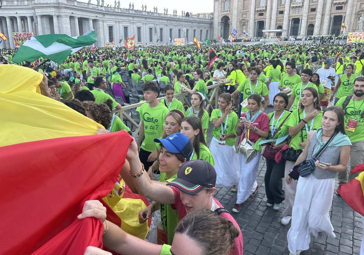 Jóvenes españoles acuden al Jubileo Mundial de Jóvenes en Roma