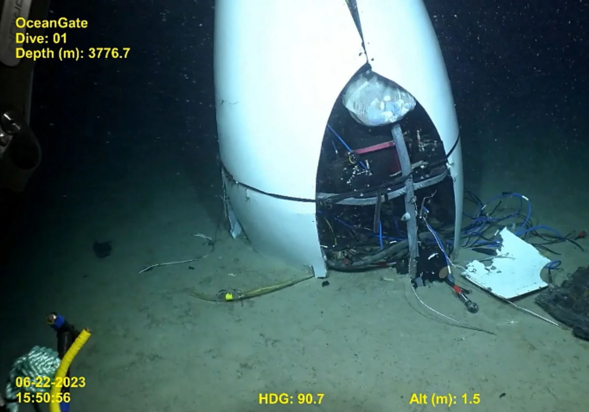 Restos del submarino Titán