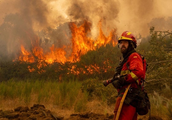 Los cuatro Jinetes del Apocalipsis del fuego en España
