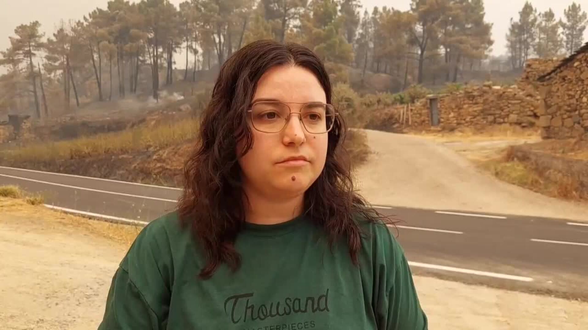 Una vecina de A Rúa (Ourense) tras salvar su casa: &quot;Yo ya viví en el infierno; no quiero volver&quot;
