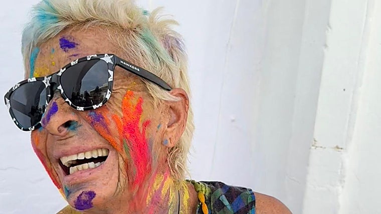 Una imagen que la desaparecida mandó a sus contactos durante su estancia en Lombok