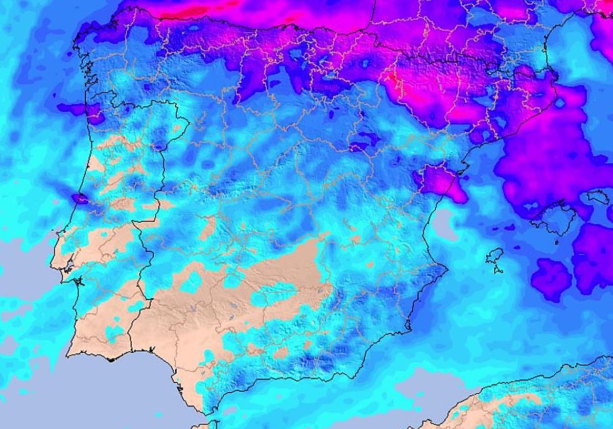 La Aemet avisa de la llegada a España de fuertes lluvias, frío y heladas: las temperaturas caerán hasta 10 grados en estas zonas