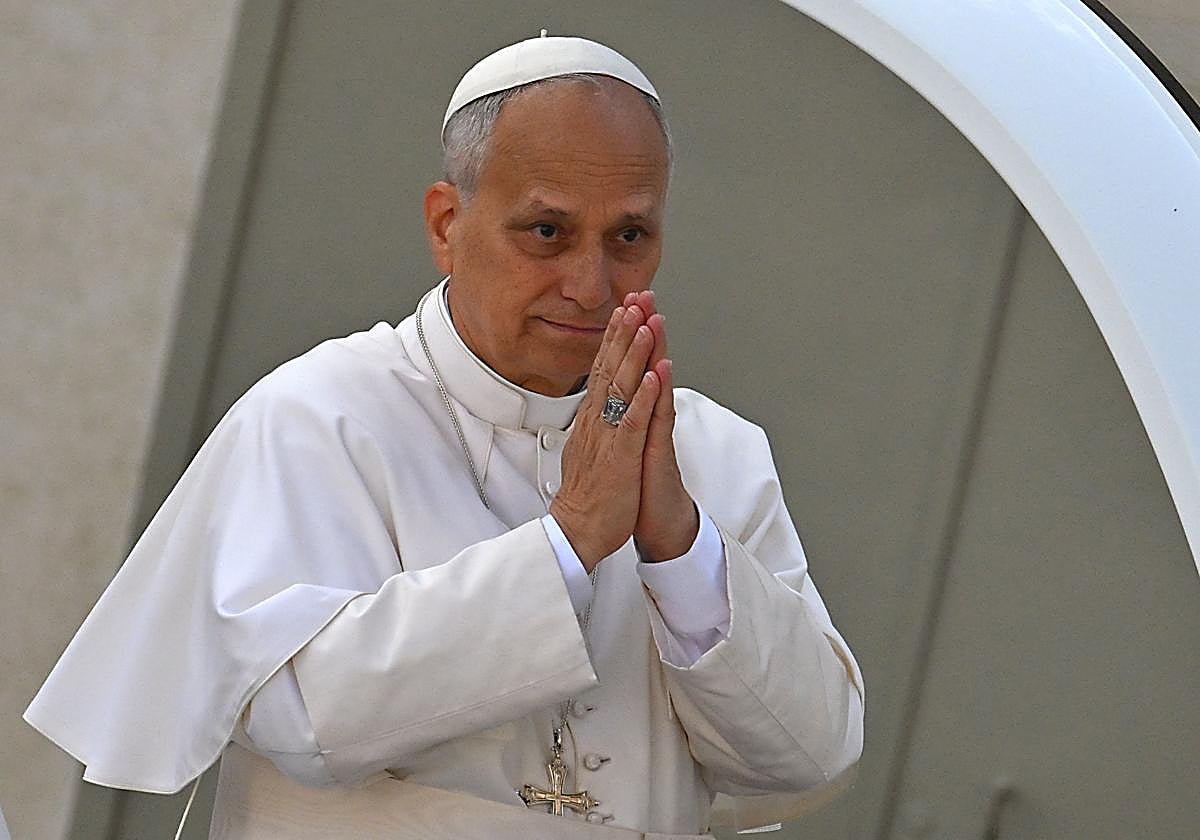 El Papa León XIV, en la plaza de San Pedro, el pasado domingo