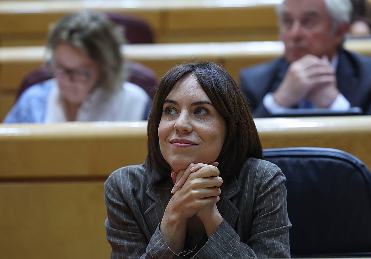 La ministra de Universidades, Diana Morant, ayer en el Senado