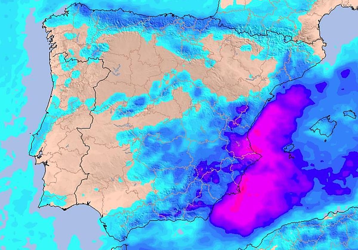 La Aemet lanza un aviso especial por «lluvias muy fuertes» y posibles inundaciones en España por la dana Alice