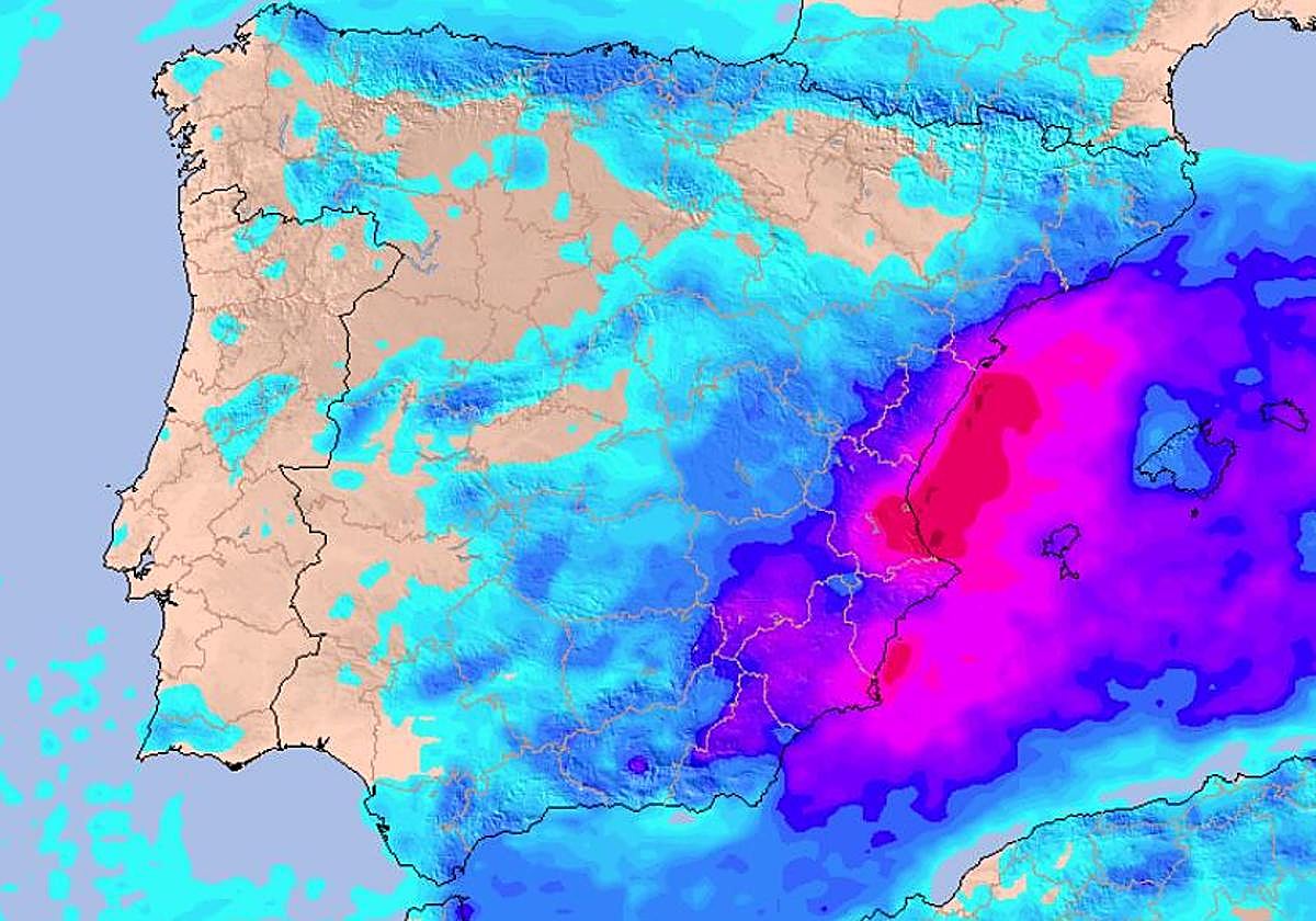 La Aemet avisa a España de cuándo llega lo peor de la dana Alice: avisos rojos y naranjas