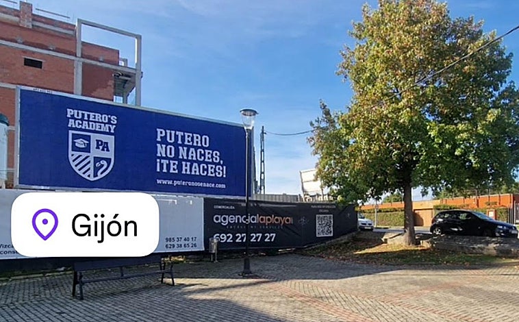 Imagen principal - La misteriosa &#039;Academia de puteros&#039; que se anuncia en Asturias: «¡Abrimos muy pronto!»