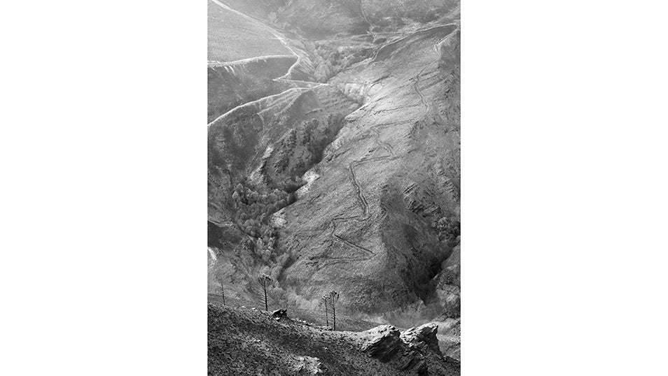 Paisaje de cómo dejó los valles de San Martín de Valdehorras el incendio que asoló la provincia de Ourense el pasado mes de Agosto. 