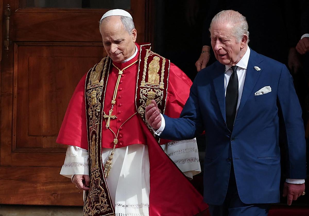 El Rey de Inglaterra y el Papa León XIV