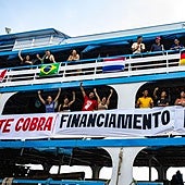 Más de 200 jóvenes recorren el Amazonas rumbo a la Cumbre del Clima