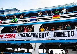 Más de 200 jóvenes recorren el Amazonas rumbo a la Cumbre del Clima