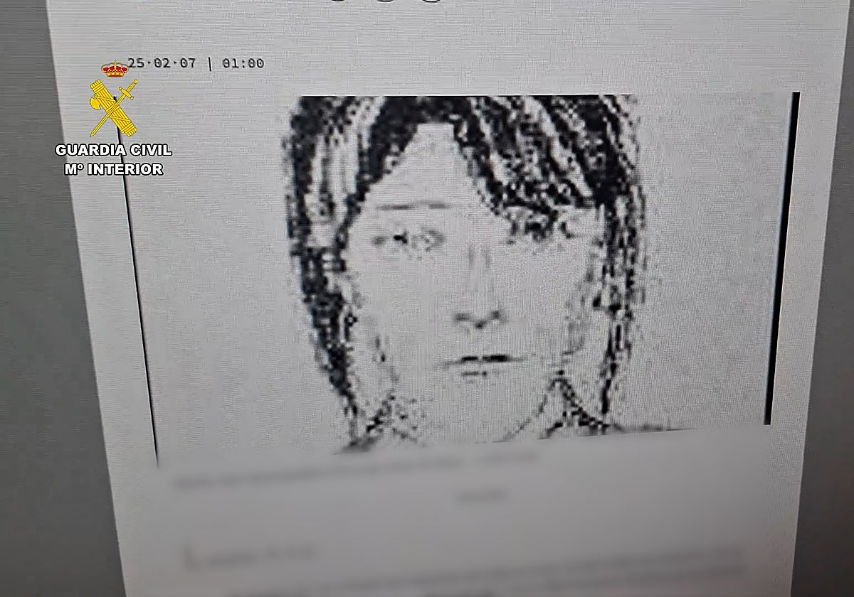 Retrato robot que fue publicado en los medios de comunicación sin éxito en 1995