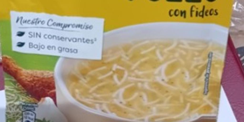 Alerta sanitaria por la presencia de piezas de metal y caucho en dos lotes de una conocida sopa deshidratada de supermercado