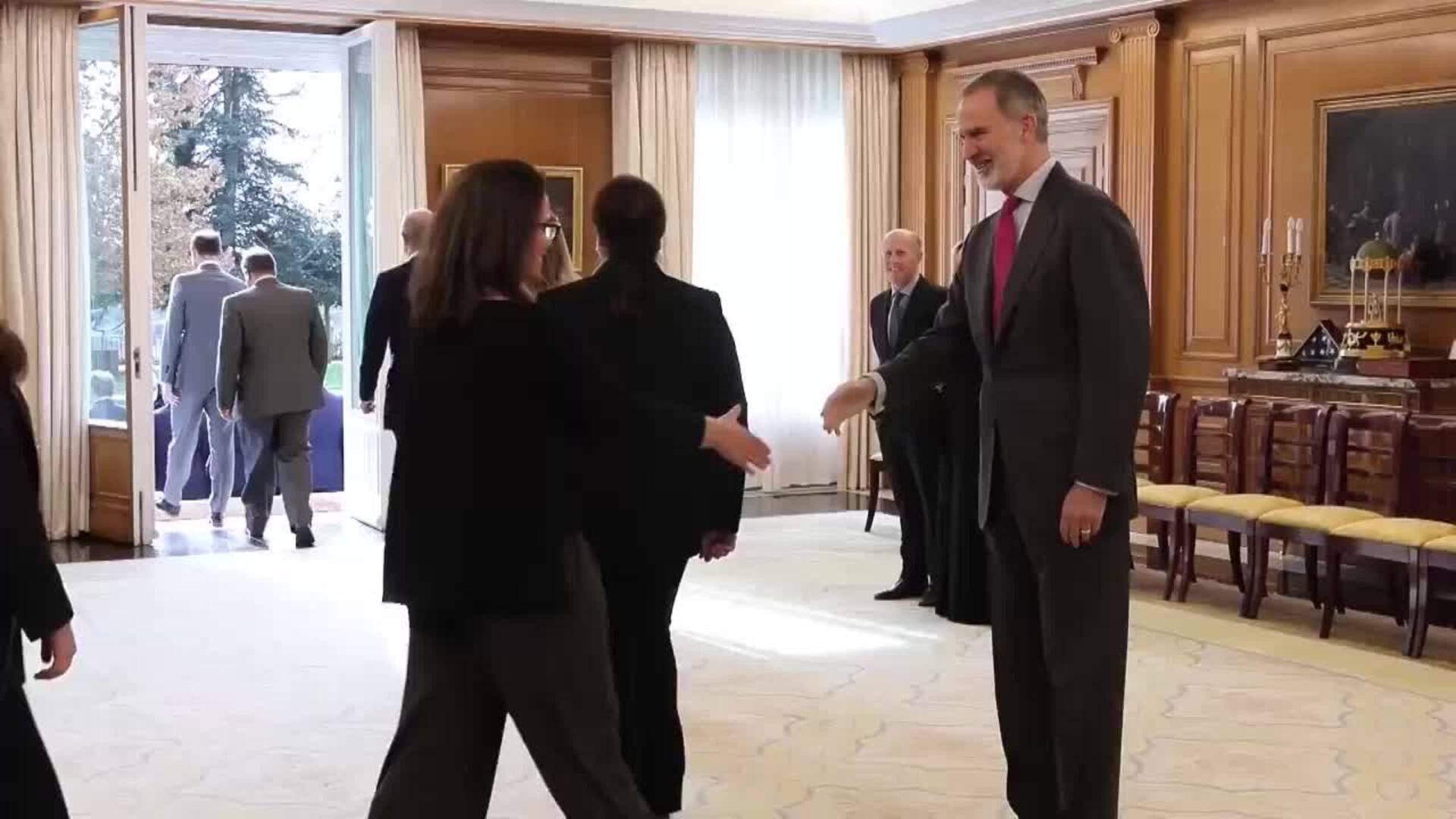 El rey recibe en audiencia al Patronato de la Fundación Consejo España-Colombia