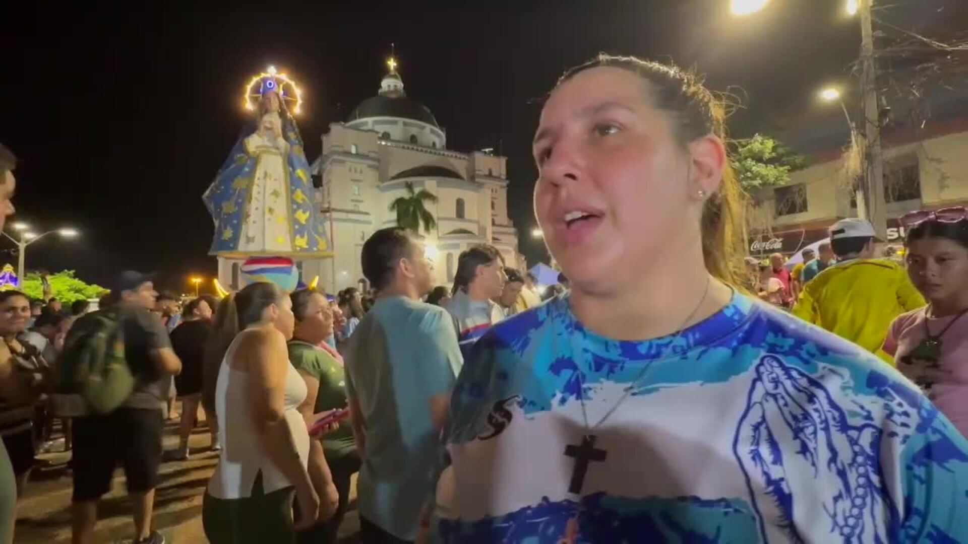 Miles de peregrinos llegan a Caacupé para agradecer los milagros de la Virgen