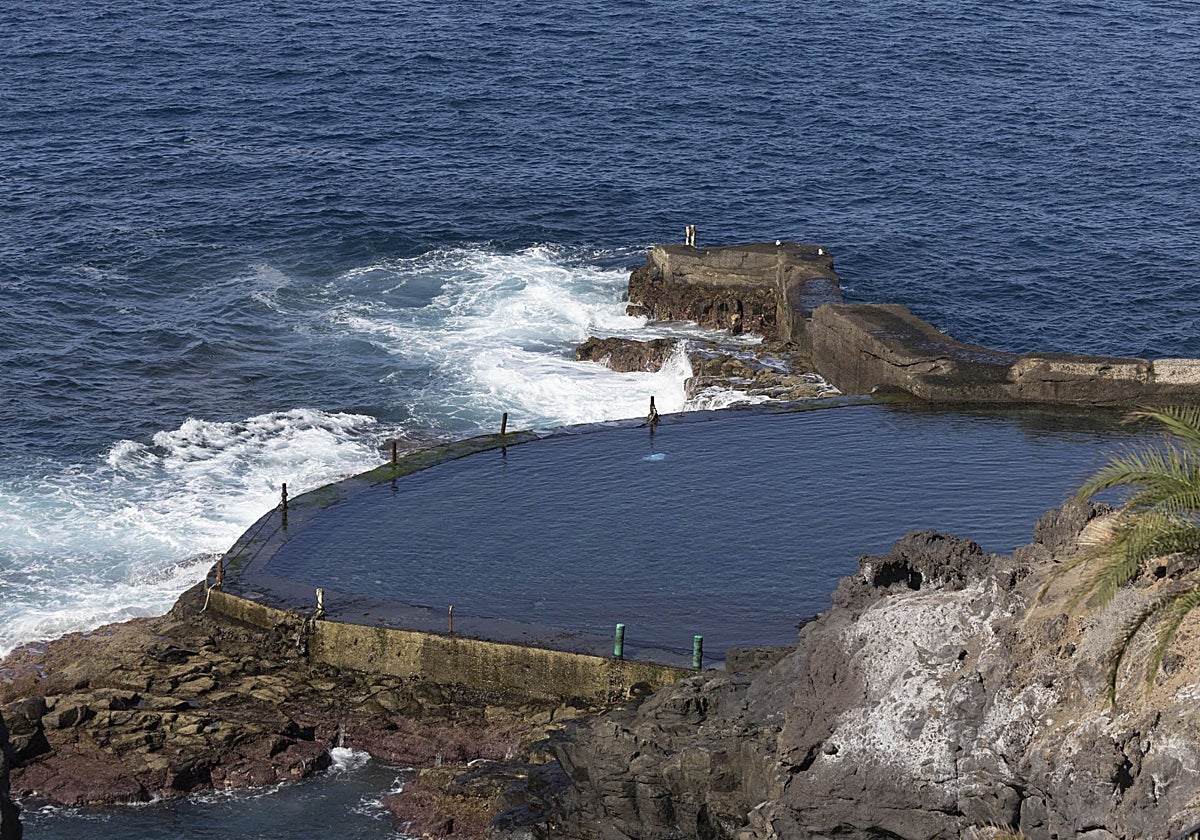 Piscina natural de Los Gigantes, en la isla de Tenerife, donde ocurrió el accidente