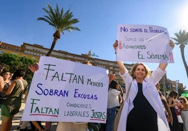 Médicos de huelga convocada en España