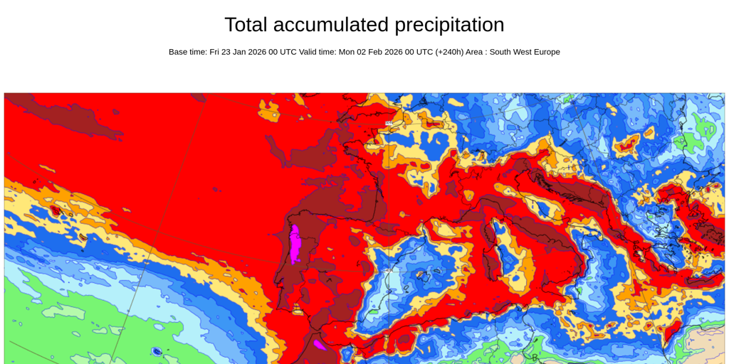 Ingrid es solo el principio: los próximos diez días la Península concentrará la mayor cantidad de lluvia de Europa