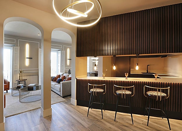 Hall recibidor del piso de lujo