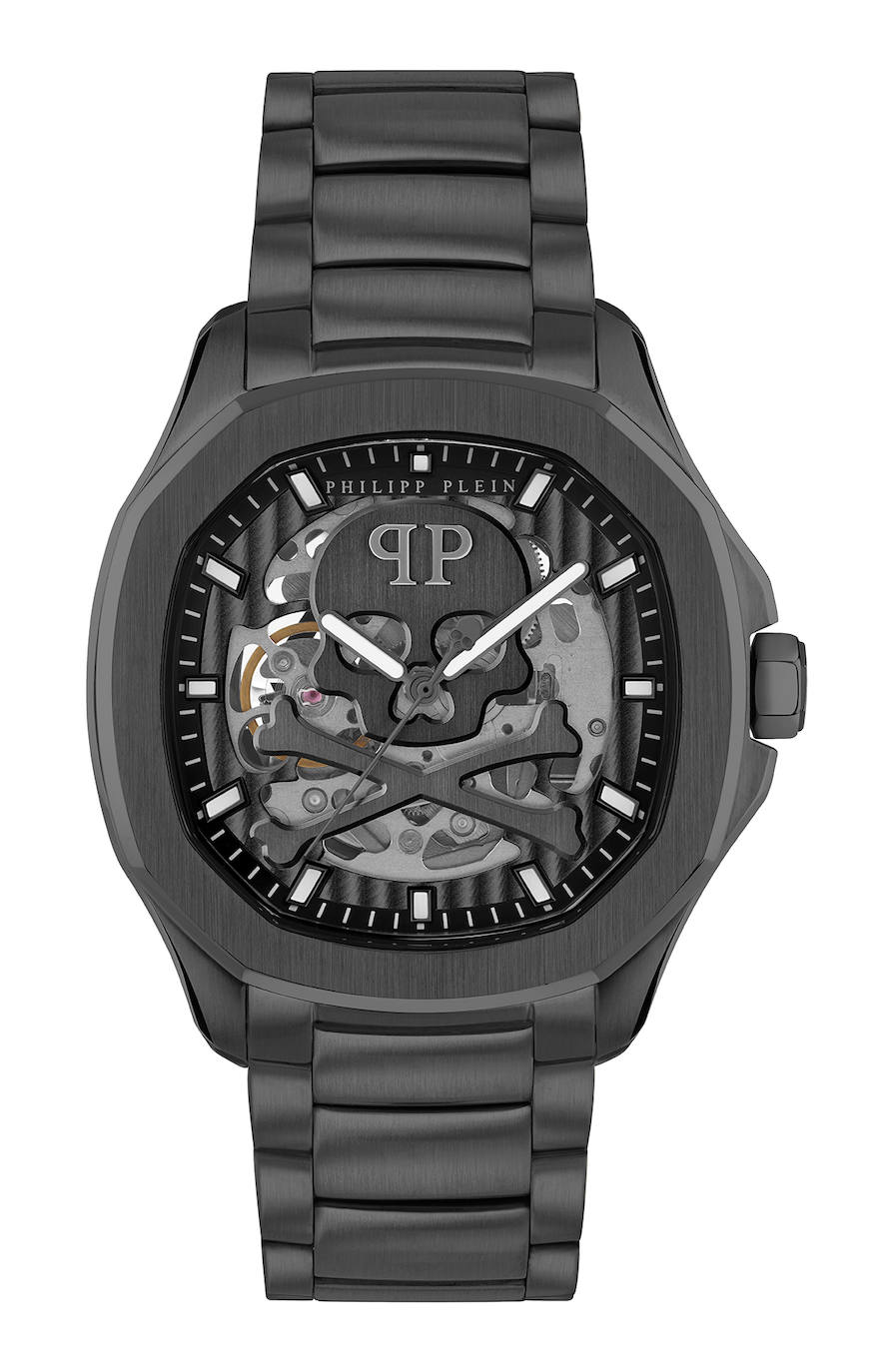 Philipp Plein (750 €). Llamando a los hombres que juegan con sus propias reglas, el reloj $keleton $pectre de Philipp Plein 42mm se caracteriza por una forma redonda y cojín. Deportivo pero glamoroso, informal pero lujoso, $KELETON $PECTRE es la combinación perfecta de una estética y un diseño esqueléticos. Una declaración en la muñeca, el $KELETON $PECTRE es un reloj audaz, refinado y dinámico que impresiona con su diseño único y dominio técnico.