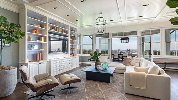 Así sería uno de los salones de la nueva mansión de Jlo y Ben Affleck.