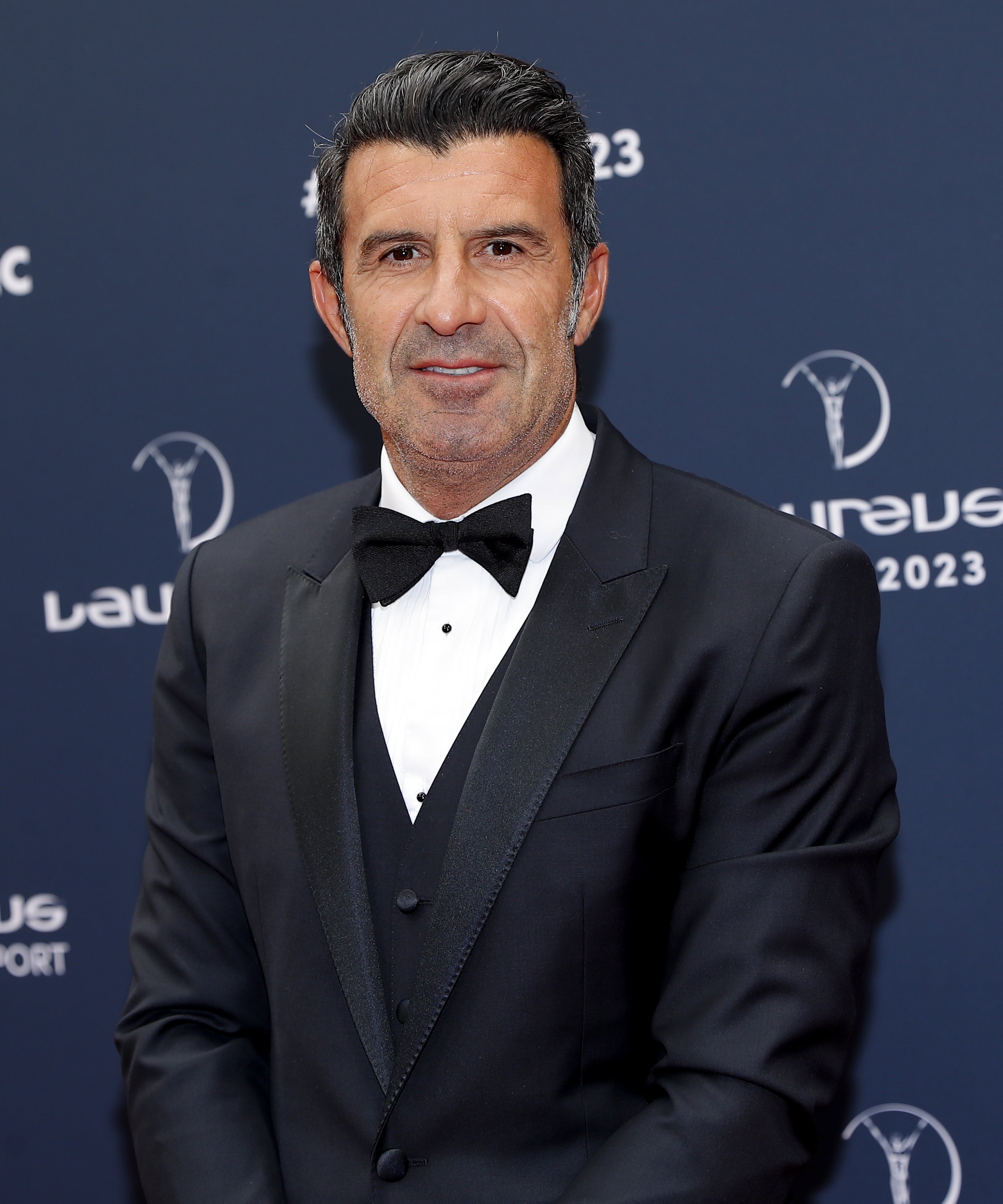 El exfutbolista portugués Luis Figo ha posado en la gala.