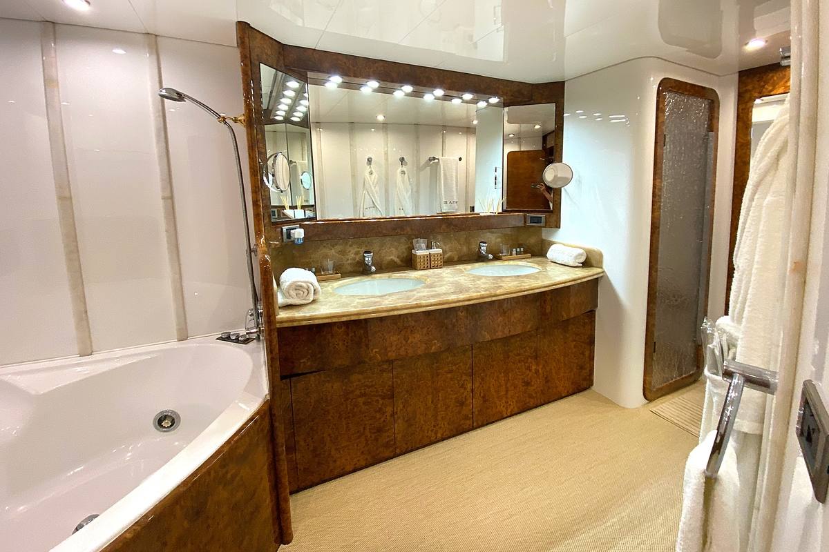 Otro de los aspecto más interesantes del barco desde el punto de vista de la comodidad es que todas las habitaciones cuentan con baño en suite. 