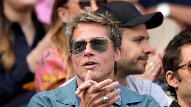 La eterna juventud de Brad Pitt, protagonista en Wimbledon.