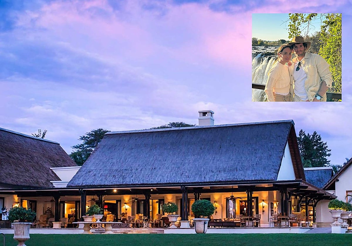 Tamara Falcó elige el hotel de cinco estrellas Royal Livingstone by Anantara para visitar las cataratas Victoria.