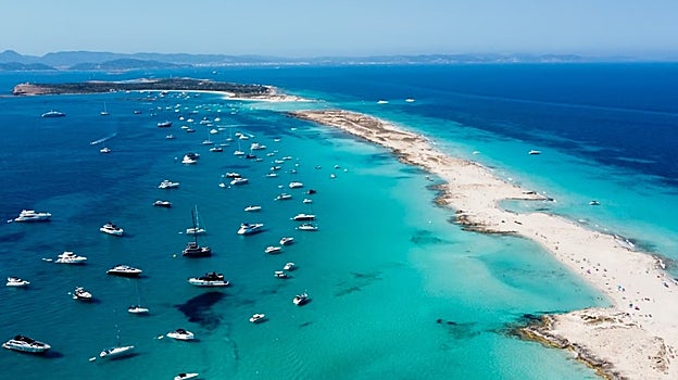 Vista de Ses Illetes, una de las playas más espectaculares de Formentera