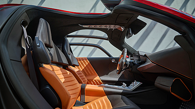 La cabina presenta un diseño minimalista con materiales de alta calidad