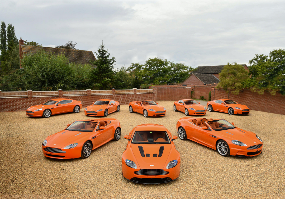 Así es la exclusiva colección de Aston Martin 'Orange Special Limited Edition'