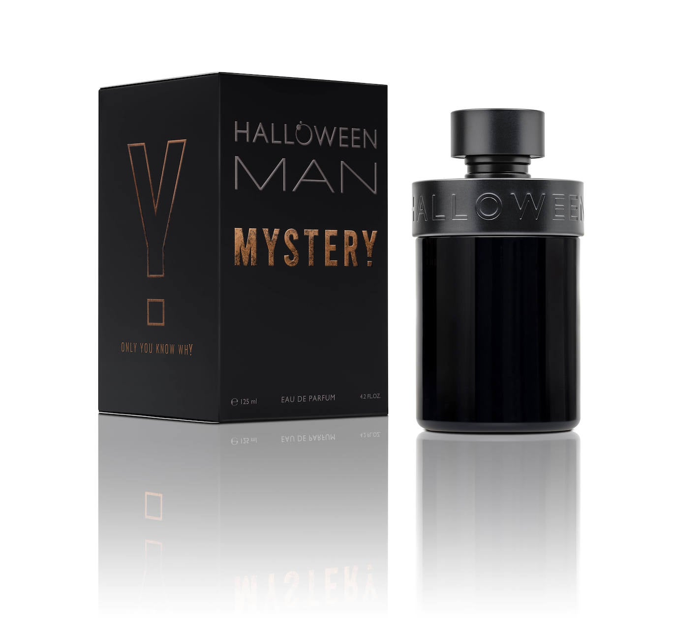 Man Mystery Halloween EDP vapo (79,50 €, 125 ml). Un fougère aromático y afrutado con una presencia y una estela que no deja indiferente. La pimienta negra, la avellana y la personalidad del ingrediente captivo de IFF CosmofruitTM otorgan un toque muy moderno a esta nueva fragancia misteriosa, tentadora y atrevida.