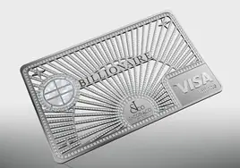 Una Visa con incrustaciones de diamantes para clientes muy exclusivos