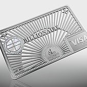 Una Visa con incrustaciones de diamantes para clientes muy exclusivos