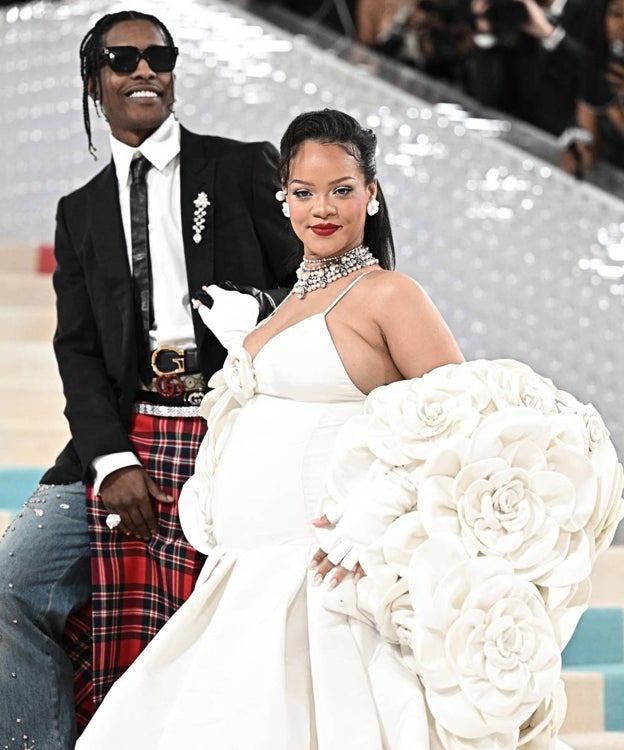 A$AP Rocky con Rihanna en la gala del MET de 2023