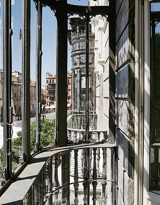 Balcones del hotel Nobu Sevilla.