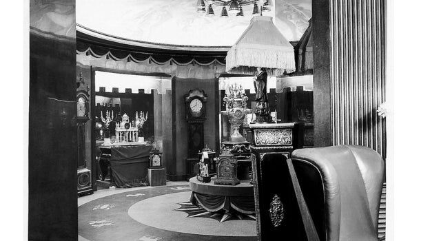 Interior de la tienda en los años 50