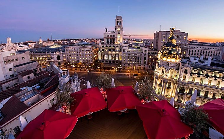 Imagen principal - Hotel The Principal, en Gran Vía, 2. En su sexta planta, el restaurante Ático.