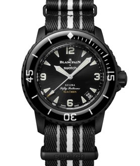 Imagen secundaria 2 - Detalles del nuevo Bioceramic Scuba Fifty Fathoms Ocean of Storms