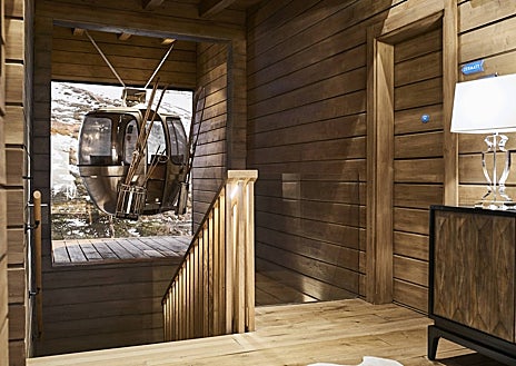 Imagen secundaria 1 - La madera, principal material usado en su construcción, le aporta gran calidez, a l aque se suman los detalles decorativos. Algunas de las suites cuentan con jacuzzi con vistas a la montaña. 