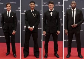 Jude Bellingham, entre los hombres más elegantes en la alfombra roja de los Premios Laureus 2024